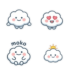 毛絨雲朵 Moko醬表情貼