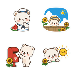 Summer Yuru Bear Emoji