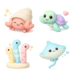 かわいい❤️❤️海の仲間たち