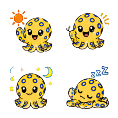 Blue-lined octopus Daily Emoji