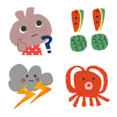 Summer items emoji