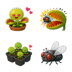 Cute Carnivorous Plant Emojis