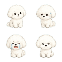 比熊犬線稿淡彩1A