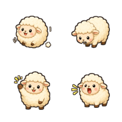 Fluffy Sheep Poses