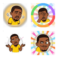 Funny Black Man Trolling Anim Emoji