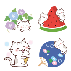 [Emoji] Summer cat and soda