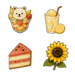 KOMOREBI TOWN Summer Emoji
