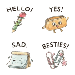 毎日使える 文房具絵文字