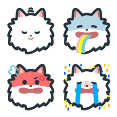 かわいい日本スピッツの絵文字①