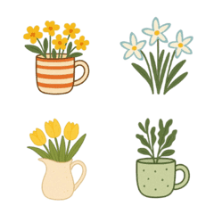 サニーガーデン：黄色い花と植物たち
