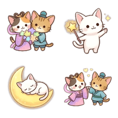 Tanabata Kitty Emojis[Animated]