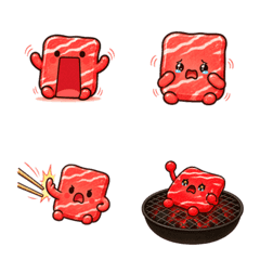 Animated Yakiniku Meat Emoji