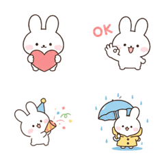 Fluffy Cute White Rabbit