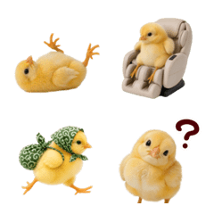 Bouncing chick emoji