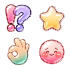 動く！ぷっくり記号＊大人シンプル毎日用