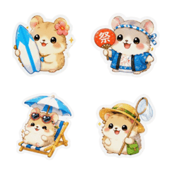 Summer Hamster Emoji