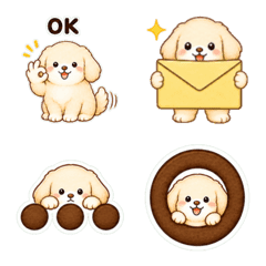 Chubby Floppy-Ear Pup Daily Emoji