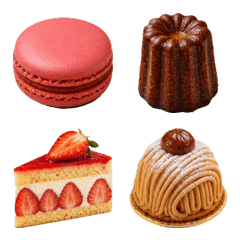 Realistic French Pastries