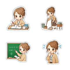 Fluffy Teacher" Emoji