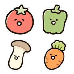 ゆるかわ野菜たちの絵文字