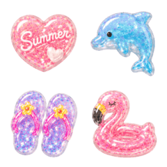 ぷっくり♡サマーシール