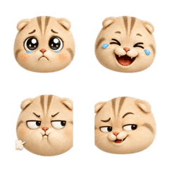 Mochi Cat Emoji Many Moods