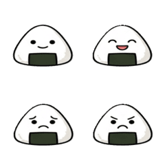 シュールな真顔のおにぎり絵文字