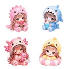 夏animal着ぐるみ♡