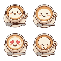 "Mocchy" Cafe Time [Face Emoji]