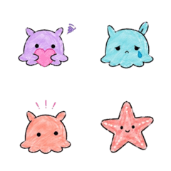 カラフル♪メンダコのゆる絵文字