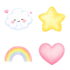 くもぷの空　やさしいリアクション絵文字