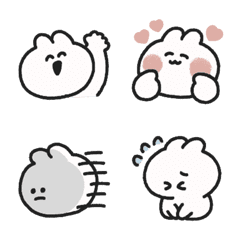 ゆるかわうさぎ｜感情表現豊かな絵文字