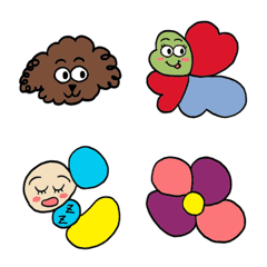 わんちゃんとお鼻のお花のオハナ