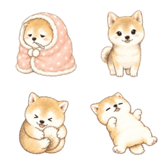 柴犬ことねっこ絵文字（ほっこりキュート)