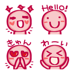 Hand-Drawn Oshi Color Emojis [Red]