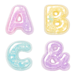 Puffy Alphabet Stickers