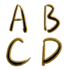 滑金影 英字絵文字