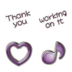alphabet and responce VOL1 gloss purple