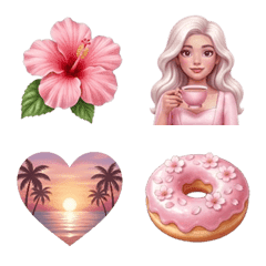 Chic Pink: Cute Daily Emojis