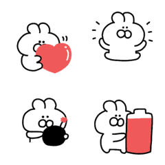 move white rabbit Emoji (3)
