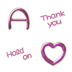 alphabet and responce VOL1 VIVID pink