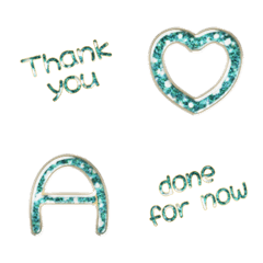alphabet and responce VOL1 glitter Sblue