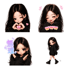 Cool Girl Animated Emoji for Everyday