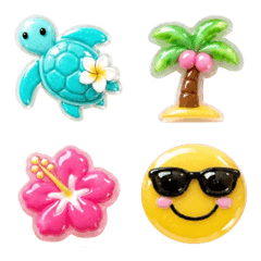sparkling glitter summer smile