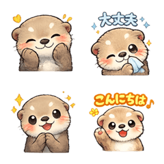 Kawaii Otter Everyday Stickers