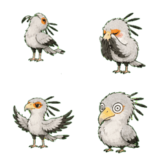 Serious Secretary Bird