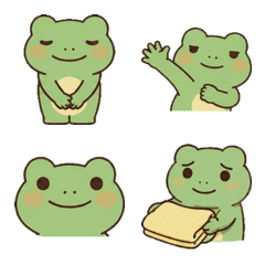 Honwaka Frog Polite Greeting Emoji