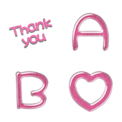 alphabet responce VOL1 grain pink gloss