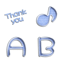 alphabet responce VOL1 light blue grain