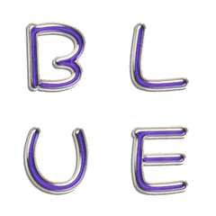 vivid bue purple alphabet res VOL1